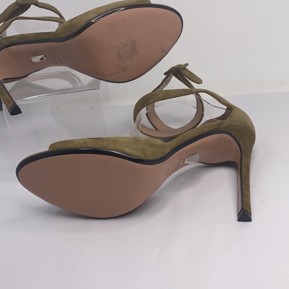 Samuele Failli Sz 8.5 Olive Green Suede Sandals - Picture 11 of 16